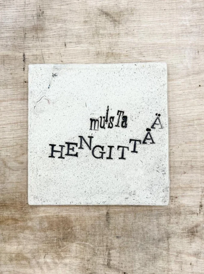 Muista hengittää -laatta | Matta