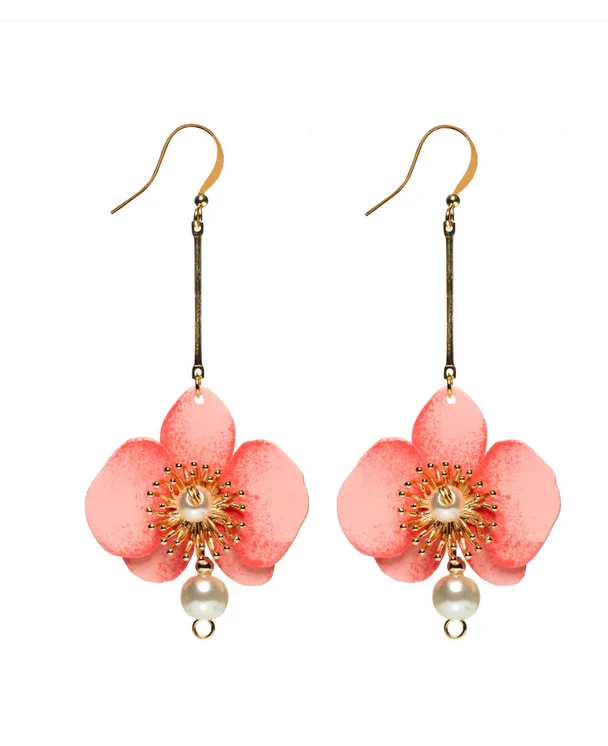 Butterfly Orchid Pearl  -korvakorut | Roosa, rose stardust, pink stardust